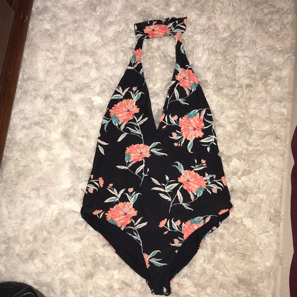 One piece floral swimsuit